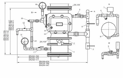 Fire Fighting Deluge Fire Alarm Valve