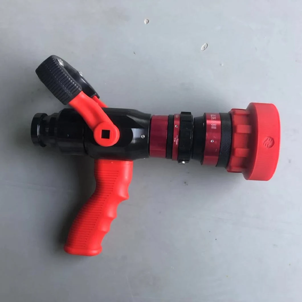 Factory Manufacturer Pistol Grip Selectable Gallonage Fire Fighting Fire Hose Fog Spray Adjustable Automataic Water Nozzle 475L CCC Certified OEM